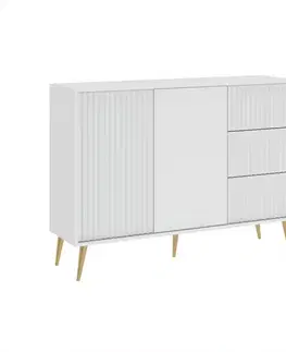 Komody do spálne Komoda 2D3S Barcelona biela