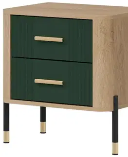 Všetky produkty Nočný Stolík Dante Dt21 Dub Cremona / Zelený