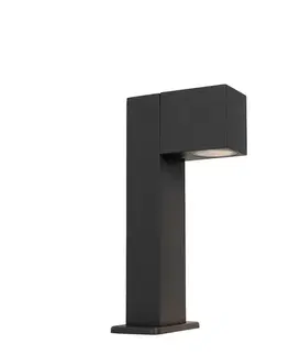 Zahradne stlpove lampy Priemyselná vonkajšia stojaca lampa tmavosivá 30 cm IP44 - Baleno