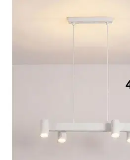 Svietidlá BRILAGI - LED RGBW Stmievateľný zavesný luster na lankách SELE 4xGU10/6,5W/230V biela BG5269+4xAI0589