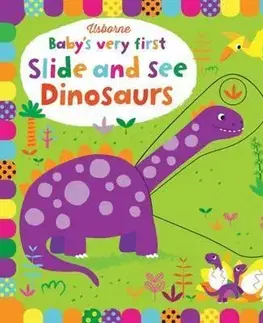 Leporelá, krabičky, puzzle knihy Baby's Very First Slide and See Dinosaurs - Fiona Watt,Stella Baggott