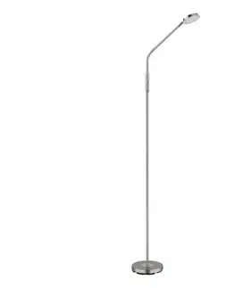 Lampy Globo 58504SN - LED stmievateľná dotyková stojacia lampa SILVIO LED/6,5W/230V matný chróm 58504SN