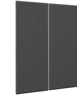 Kuchynské skrinky Čelo skrinky Luxeo F16-G80(100) tenký rám dark grey