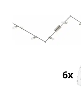 Svietidlá Eglo - LED Bodové svietidlo MY CHOICE 6xE14/4W/230V chróm/biela 1xEG31112+6xEG94749
