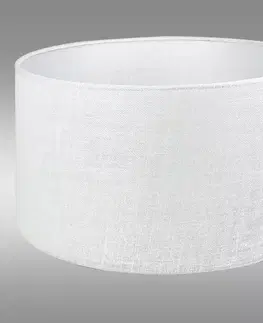 Lampy nad stôl do jedálne Tienidlo valček 9703 Biela štruktúra D40