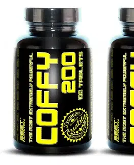 Kofeín 1+1 Zadarmo: Coffy 200 od Best Nutrition 100 kaps. + 100 kaps.