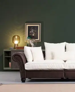 Pohovky a gauče Trojmiestna pohovka Lawrence Lounge - Brown, White
