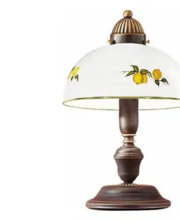 Lampy Kolarz 731.73.126 - Stolná lampa NONNA 1xE27/75W/230V citróny 731.73.126
