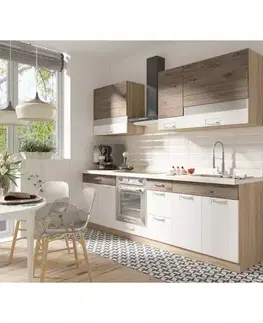 Modulový kuchynský nábytok Kuchynská linka Econo 260 C plus sonoma/biely/san remo