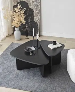 Sady stolíkov Súprava konferenčných stolíkov Ballare Set - Black