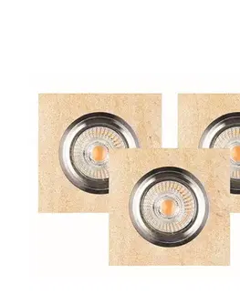 Svietidlá  2515339-SADA 3x LED Podhľadové svietidlo VITAR 1xGU10/5W/230V pieskovec 2515339