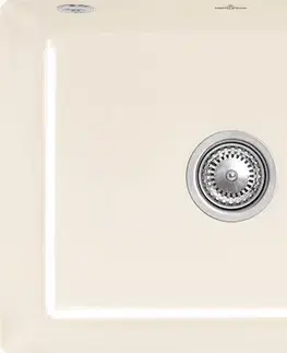 Kuchynské drezy VILLEROY & BOCH VILLEROY & BOCH - Keramický drez Villeroy &amp; Boch podstavný Subway 60 SU, 331001KR, Cream 331001KR