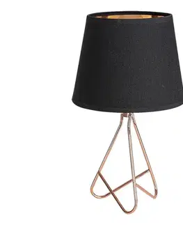Lampy Rabalux - Stolná lampa 1xE14/40W/230V čierna/zlatá 2774
