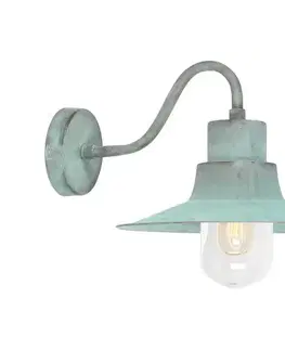 Svietidlá Elstead - Vonkajšie nástenné svietidlo SHELDON 1xE27/100W/230V IP44 tyrkysová SHELDON-V