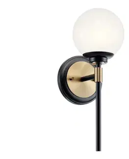 Svietidlá Elstead Kichler KL-BENNO1-BK-CPZ - LED kúpeľňové svietidlo BENNO 2xG9/3W/230V zlaté IP44 KL-BENNO1-BK-CPZ