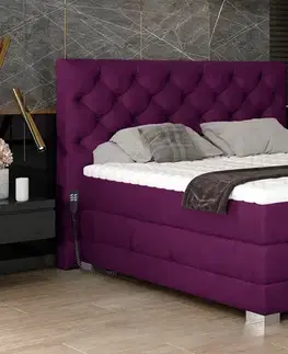 Manželské postele CEDRIK 15 polohovacia posteľ 160x200, Mat Velvet 68