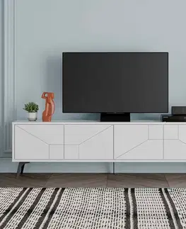 TV stolíky Škandinávsky TV stolík ERESH, biela
