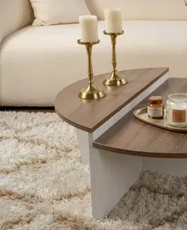 Konferenčné stolíky Konferenčný stolík Orion - Walnut, White