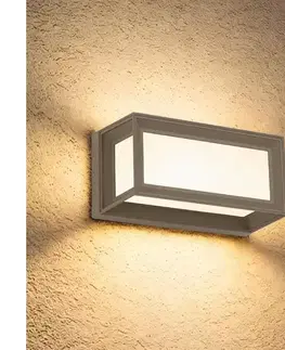 Svietidlá Brilagi - LED vonkajšie nástenné svietidlo PARKER LED/12W/230V sivá IP44 BRI879