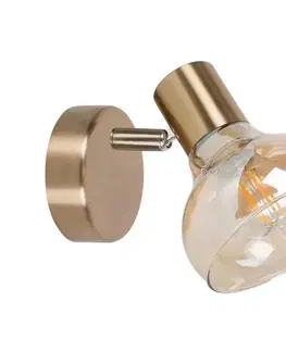 Svietidlá Rabalux 5546 - Nástenné svietidlo HOLLY 1xE14/40W/230V zlatá  5546