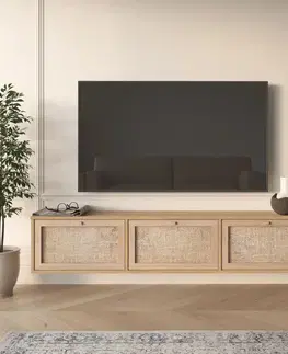 TV stolíky BIBO závesný TV stolík, sepet/juta