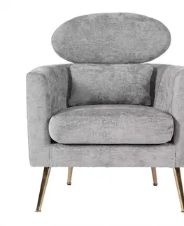 Moderné kreslá Kreslo Glamour sivý
