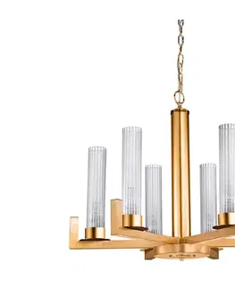 Svietidlá Kolarz 6009.80630 - Luster na reťazi RAGGIO 6xE14/25W/230V 24K zlato 6009.80630