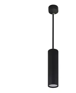Svietidlá  Luster na lanku KARADON 1xGU10/30W/230V 17 cm čierna SKU013094
