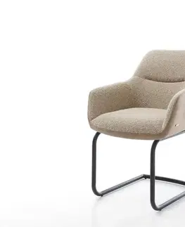 Jedálenské stoličky DELIFE Jedálenská stolička Pejo-Flex zmiešané materiály tmavobéžová jedálenská stolička okrúhla čierna vrecková pružina