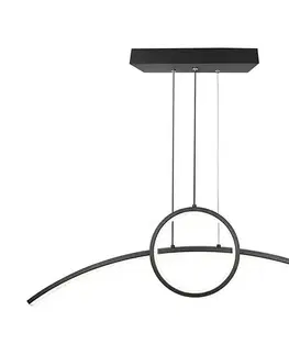 Svietidlá  LED Luster na lanku LED/30W/230V 4000K 88 cm čierna 6933