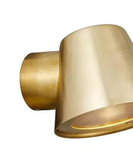 Svietidlá Nordlux - Vonkajšie nástenné svietidlo ALERIA 1×GU10/35W/230V IP44 mosadz 2019131035
