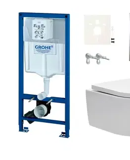 Záchody Cenovo zvýhodnený závesný WC set Grohe do ľahkých stien / predstenová montáž + WC SAT Brevis SIKOGRSBR1S SIKOGRSBR1S