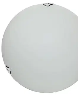 Stropná svetla Sklenená stropná lampa chróm/satén 30cm Sara