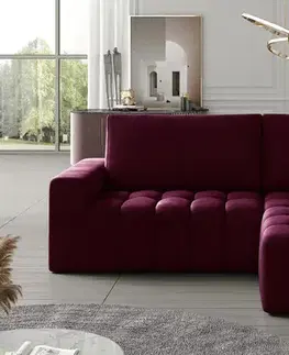 Rohové sedačky BARON 31 rohová sedačka,  Mat Velvet 68, pravý roh