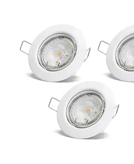 Svietidlá  B.V.  - SADA 3x LED zapustené stropné svietidlá 1xGU10/4,5W/230V 6500K biele B10307OT5