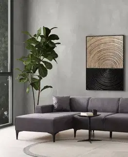 Sedacie súpravy Rohová sedacia súprava / Rohová pohovka New Petra L Corner - Anthracite