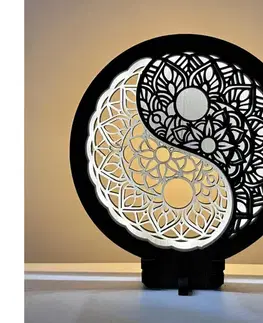 Svietidlá Li-Go 23607/O - LED stmievateľná stolová dekorácia LED/12W/230V 20x22 cm orech 23607/O