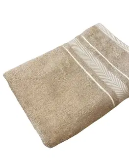 Uteráky Froté uterák deluxe Monako hnedý 50x90cm TiaHome