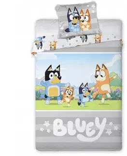 Detské obliečky Obliečky Disney Bluey do postieľky 135x100cm+40x60cm Faro Tiahome