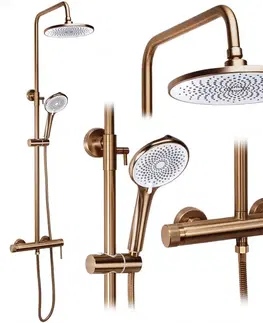 Kúpeľňové batérie REA REA - Sprchový set Foss Clif Brush Copper REA-P3914