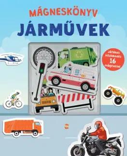 3D, magnetické, priestorové knihy Járművek - Mágneskönyv