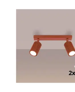 Svietidlá BRILAGI - LED Bodové svietidlo CRESTO 2xGU10/10W/230V červené BR.1637