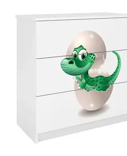 Komody so zásuvkami Detská komoda  Babydreams Biely – Dino