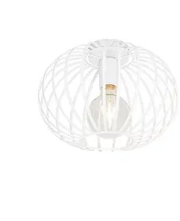 Stropné osvetlenie Dizajnové stropné svietidlo biele 30 cm - Johanna