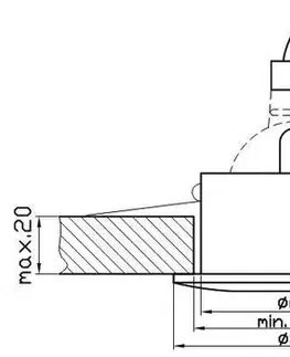 Stropná svetla Stropné svietidlo Sh-08 Nm/Ch Mr16 Matný nikel/chróm Herm. IP65