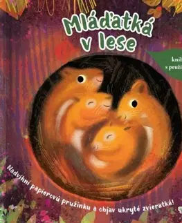 Leporelá, krabičky, puzzle knihy Mláďatká v lese - kniha s pružinkou