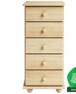 Komody do spálne Komoda Borovica KD03 45x92x42