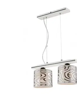 Svietidlá  Luster na lanku SOFIA 2xE27/60W/230V LM 2.43 biały