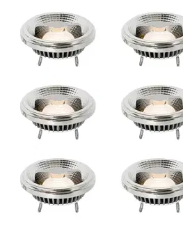 LED osvetlenie Sada 6 stmievateľných LED žiaroviek G53 111 mm 12 W 600 lm 2700 K