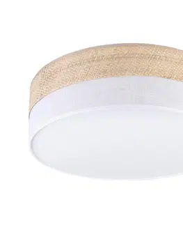 Svietidlá  Stropné svietidlo SIRJA BOHO 2xE27/15W/230V pr. 45 cm béžová/biela LM-2.296/BIAŁY